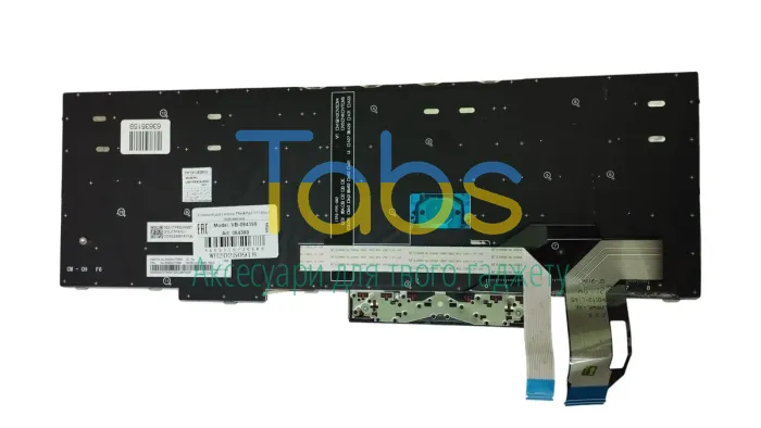 Клавиатура для ноутбука Lenovo Thinkpad T15 gen 1/2, с подсветкой (Light), Black, (No Frame), RU - зображення 1