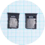Тримач Sim карты Motorola Moto G85 XT2427-3 (сірий 2 SIM (1 SIM + Micro SD))