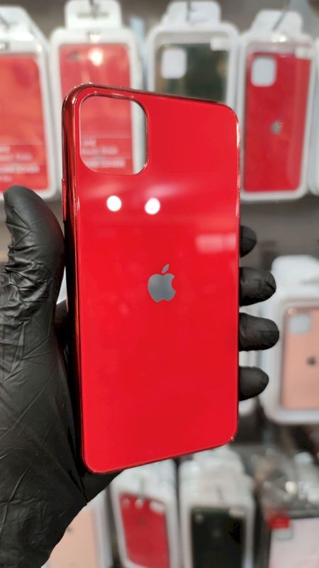 Чехол Glass Case для Apple iPhone 11 Pro Red