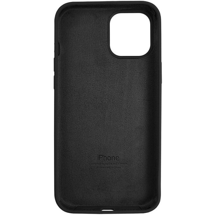 Чохол Copy Silicone Case iPhone 12 Pro Max Чорний (18)
