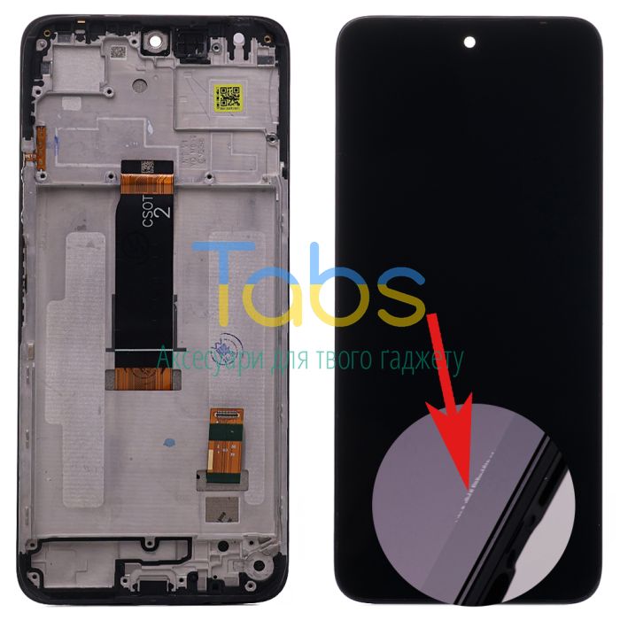Дисплей для Xiaomi Redmi 13 з тачскріном та рамкою (версія CSOT оригінал OEM - уцінка) - зображення 1