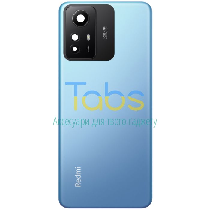 Задня кришка для Xiaomi Redmi Note 12S (блакитна зі склом камери) Original Quality - зображення 1