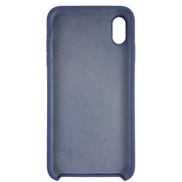 Чохол Copy Silicone Case iPhone XS Max Сірий Blue (57)