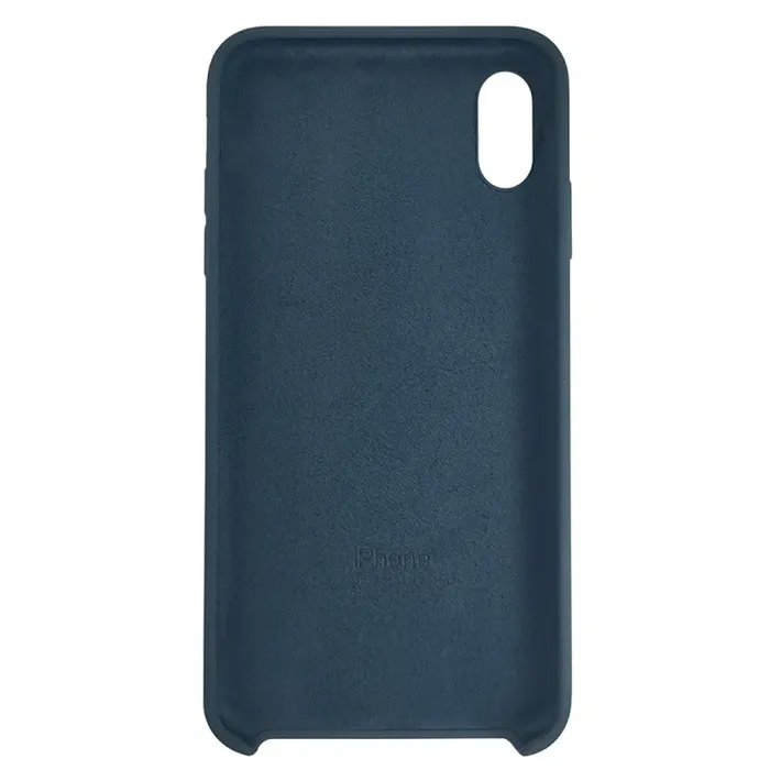 Чохол Quality Silicone Case iPhone XS Max Midnight Blue (8)