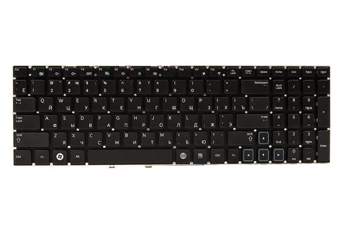 Клавіатура для ноутбука Samsung 300E5A Чорна, Без рамки