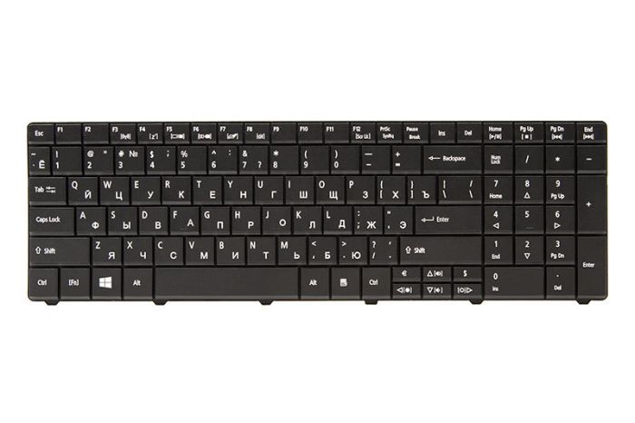 Клавіатура для ноутбука ACER Aspire E1-521, TravelMate 5335 Чорна, чорна рамка