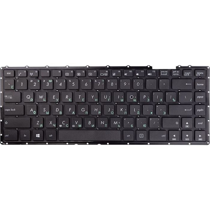 Клавіатура для ноутбука Asus X453, X451, Чорна, Без рамки