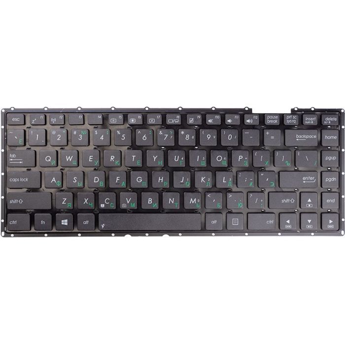 Клавіатура для ноутбука Asus X401, X401E, Чорна, Без рамки
