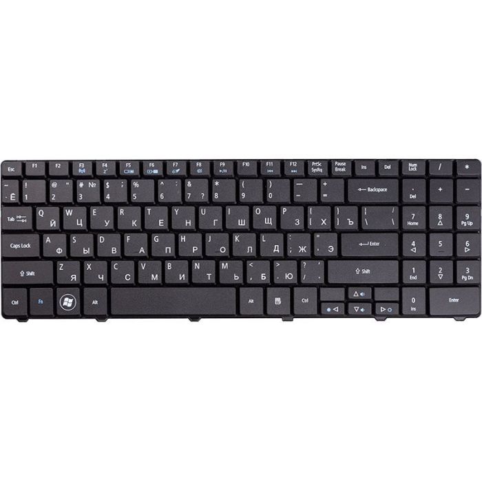 Клавіатура для ноутбука ACER Aspire 5516, eMachines E525 Чорна, Без рамки