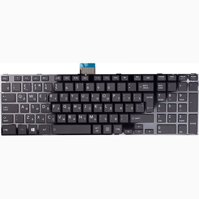 Клавіатура для ноутбука TOSHIBA Satellite L55-A5284 чорний, чорний кадр