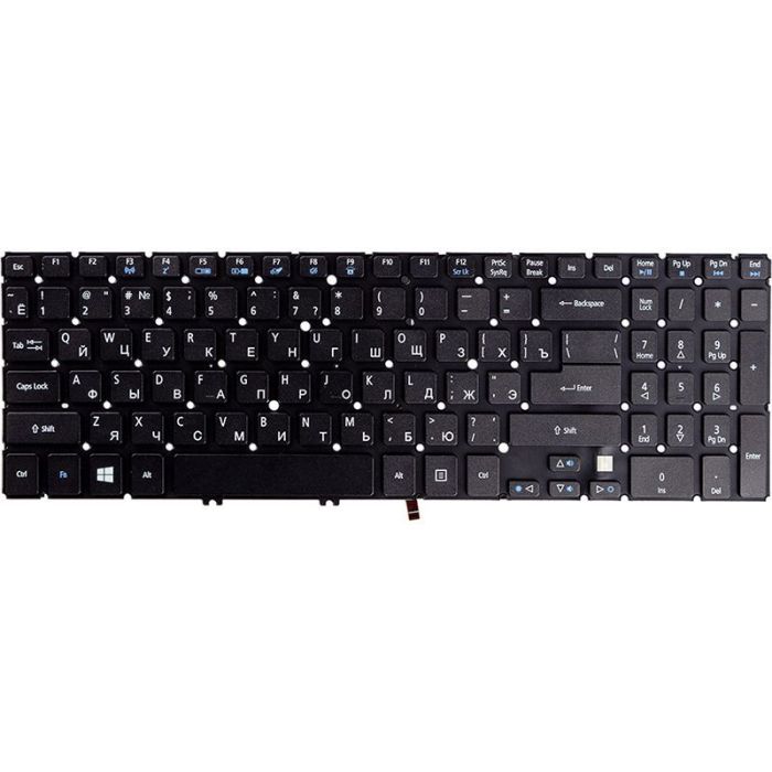 Клавіатура для ноутбука ACER Aspire M3-MA50, M5-581T, Чорна