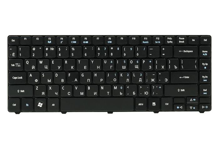Клавіатура для ноутбука ACER Aspire 3810 чорний, чорний кадр