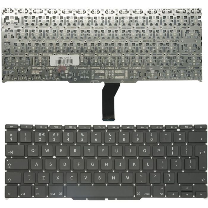 Клавіатура для ноутбука APPLE A1465, A1370 (Macbook Air 11") чорний, без кадру