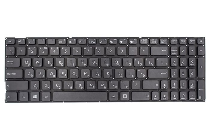 Клавіатура для ноутбука Asus X541 series чорний, без кадру