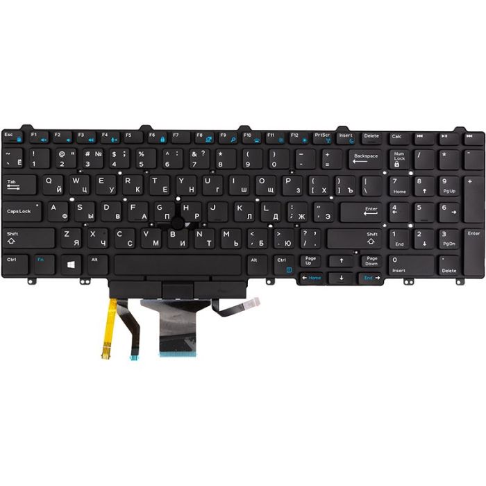Клавіатура для ноутбука DELL Latitude E5580 з підсвічуванням