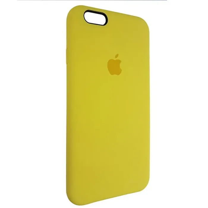 Чехол Quality Silicone Case iPhone 6 Yellow (4)