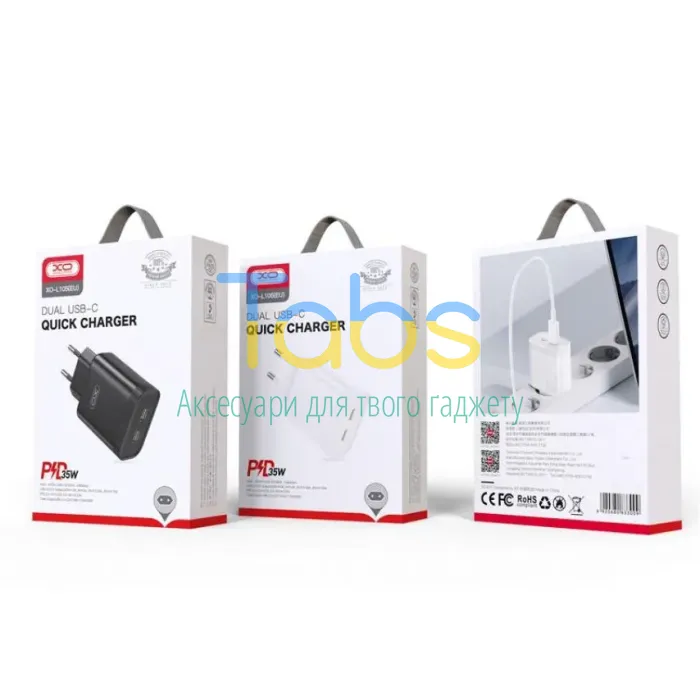 Мережевий зарядний пристрій (адаптер) XO L159 1USB, QC3.0, 18W white - изображение 1