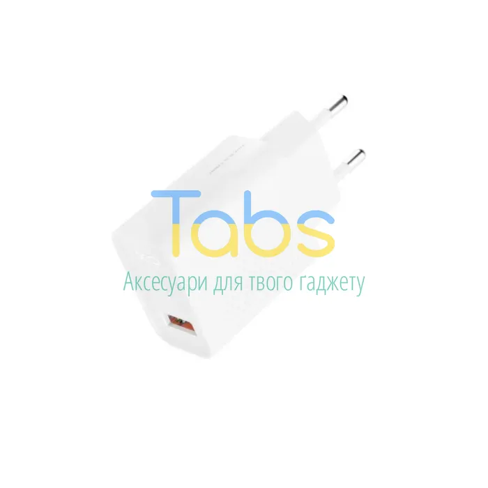 Мережевий зарядний пристрій (адаптер) XO L159 1USB, QC3.0, 18W + Data Cable USB to Micro white - зображення 2