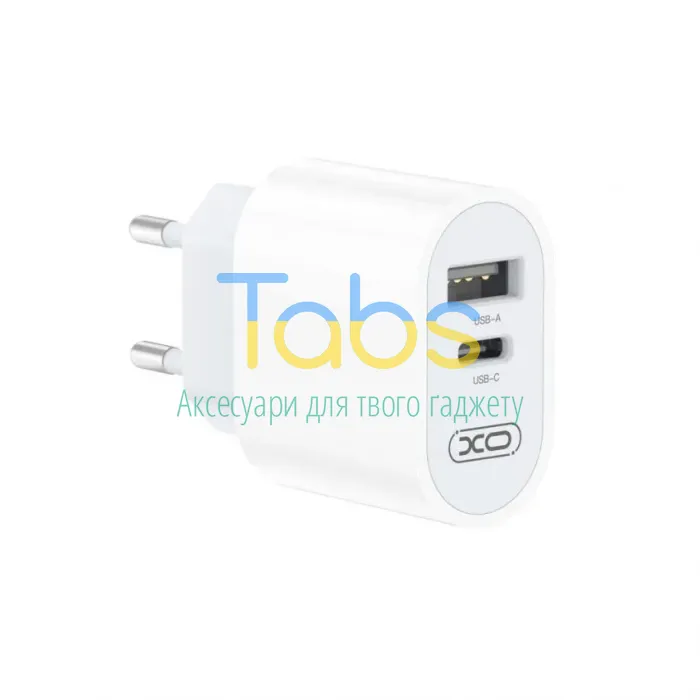 Мережевий зарядний пристрій (адаптер) XO L97 PD, QC3.0, 2.4A Max + Data Cable USB to Micro white - изображение 4