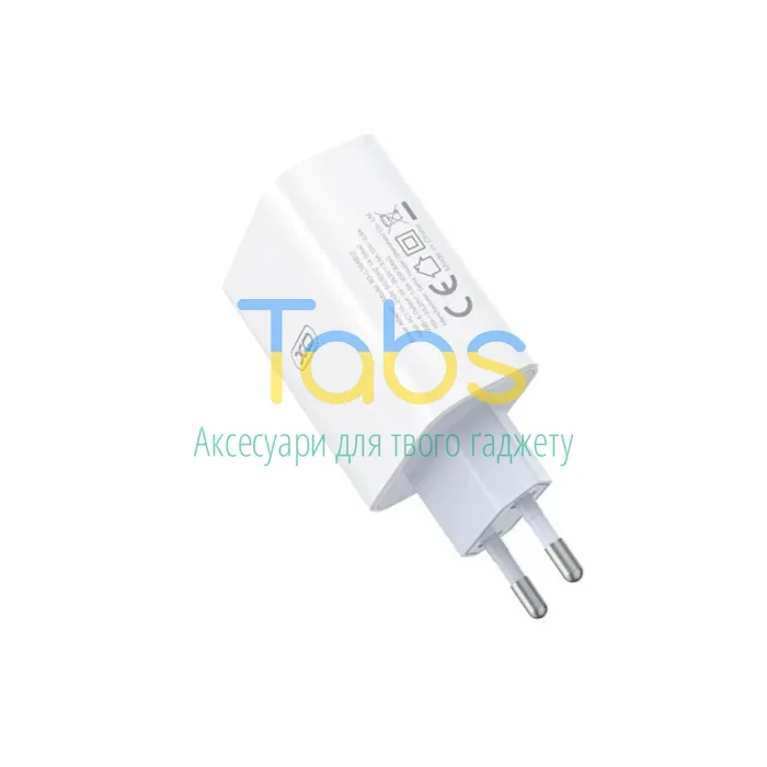 Мережевий зарядний пристрій (адаптер) 2в1 XO L164 1USB, 120W + Data Cable USB to Type-C white - зображення 3