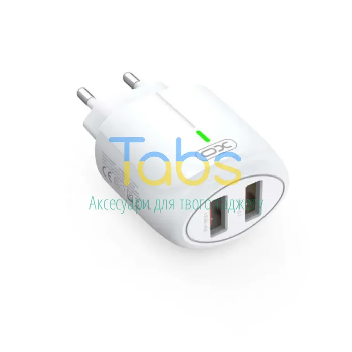 Мережевий зарядний пристрій (адаптер) XO L159 1USB, QC3.0, 18W + Data Cable USB to Type-C white - изображение 3