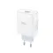 Мережевий зарядний пристрій (адаптер) 2в1 XO L164 1USB, 120W + Data Cable USB to Type-C white