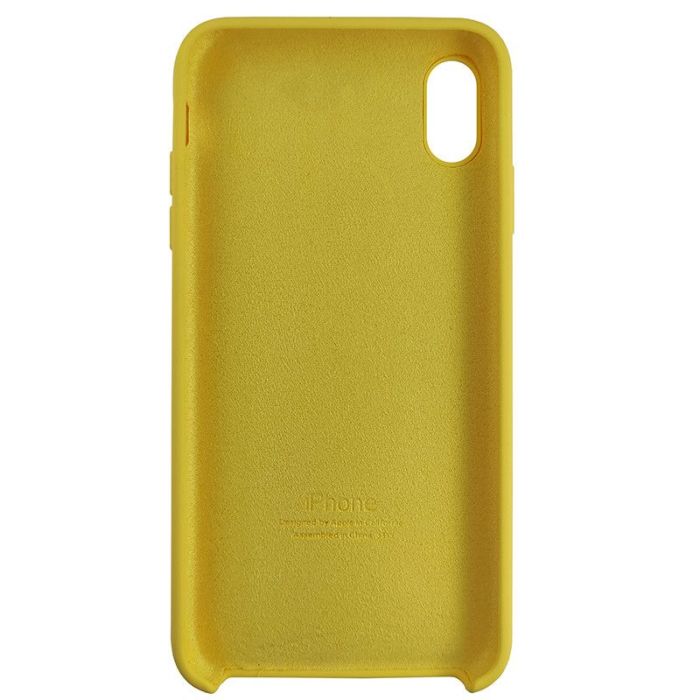 Чохол Copy Silicone Case iPhone XS Max Yellow (4)