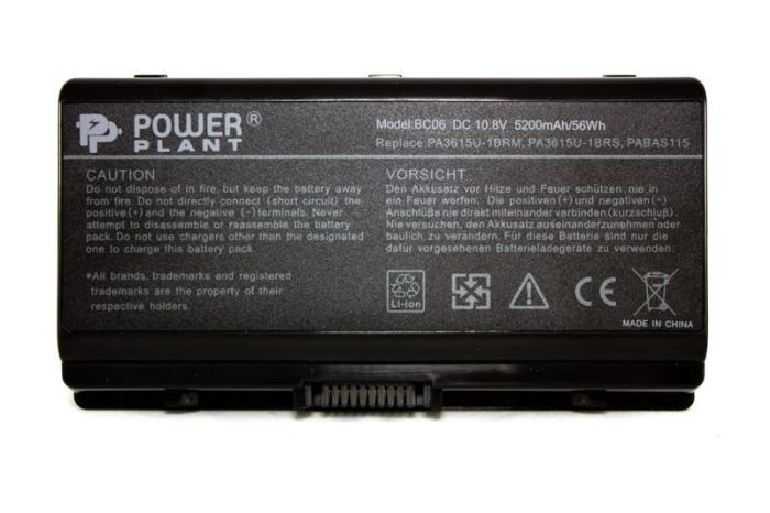 Акумулятор PowerPlant для ноутбука TOSHIBA Equium L40 (PA3615U-1BRS) 10.8V 5200mAh