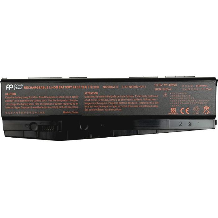 Аккумулятор PowerPlant для ноутбука Clevo N850HC (N850BAT-6) 10.8V 4400mAh