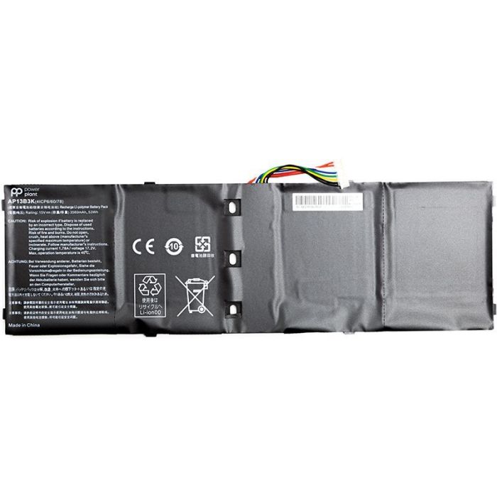 Акумулятор PowerPlant для ноутбука ACER Aspire V5-573 Series (AP13B3K, ARV573PA) 15V 3560mAh
