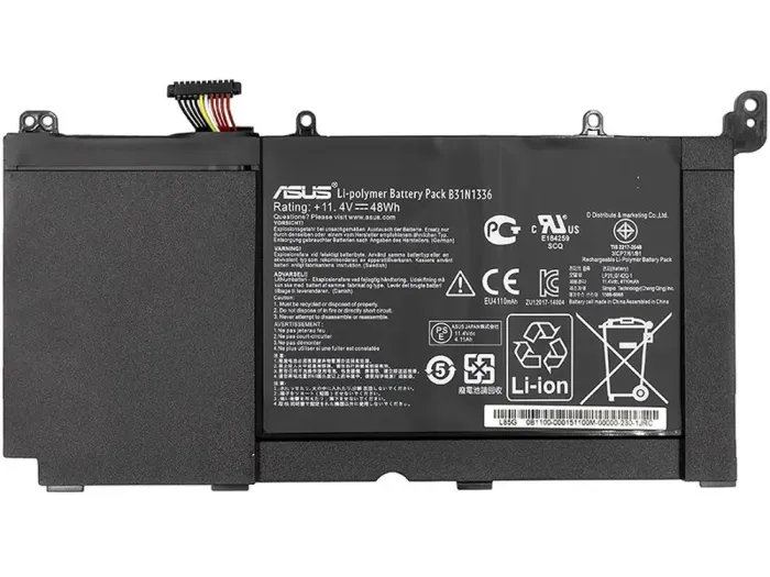 Акумулятор для ноутбука Asus VivoBook S551L (A42-S551) 11.4V 4400mAh (original)