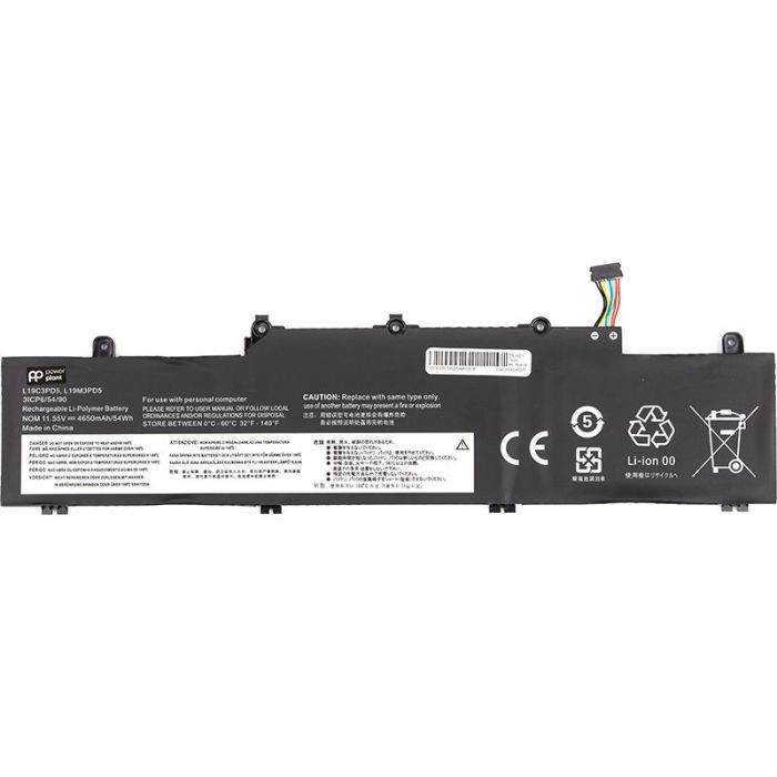 Аккумулятор PowerPlant для ноутбуків LENOVO ThinkPad E14 Gen2 (L19C3PD5) 11.55V 4650mAh