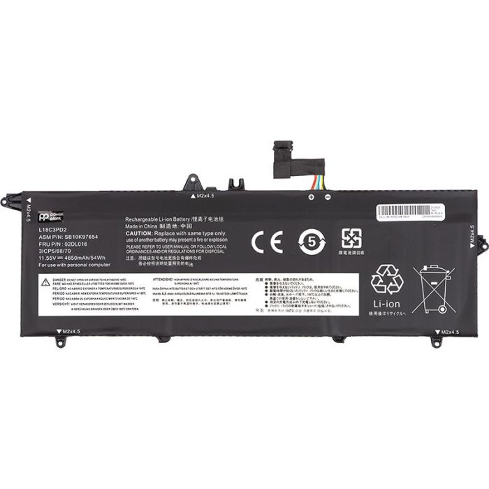 Акумулятор PowerPlant для ноутбуків LENOVO ThinkPad E14 Gen2 (L19C3PD5) 11.55V 4650mAh