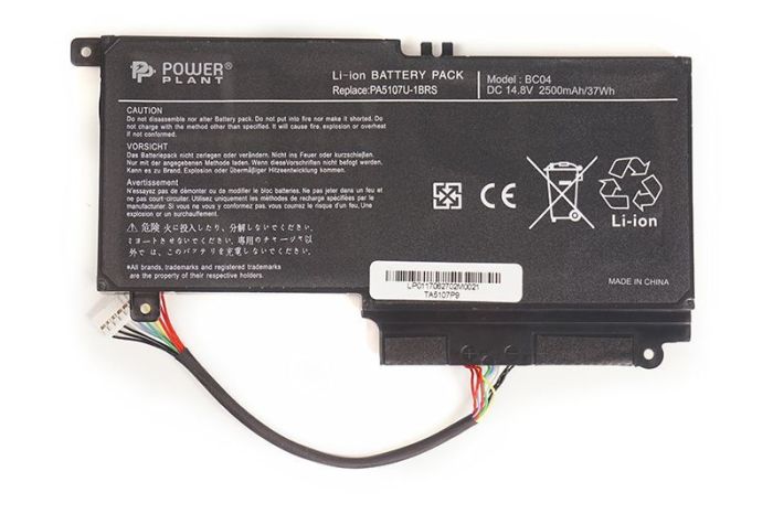 Акумулятор PowerPlant для ноутбука TOSHIBA Satellite L55 (PA5107U-1BRS, TA5107P9) 14.4V 3000mAh