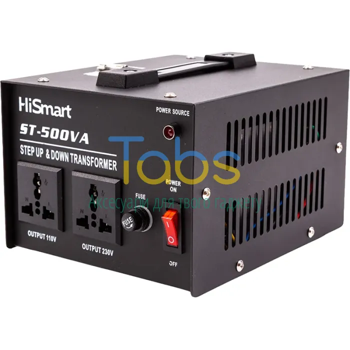 Трансформатор напруги 110VAC-220VAC, 220VAC-110VAC, 500VA - зображення 1
