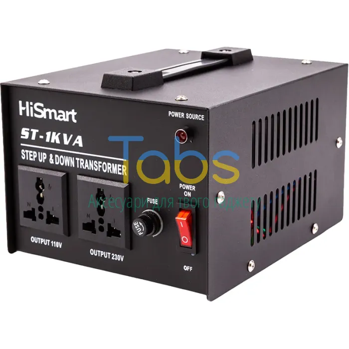 Трансформатор напруги 110VAC-220VAC, 220VAC-110VAC, 1000VA - зображення 1