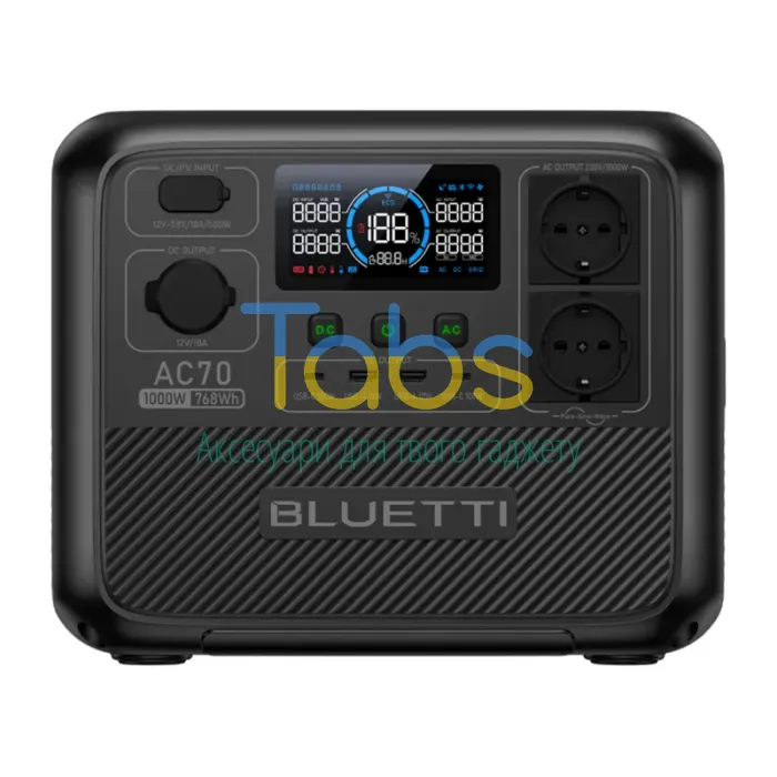 Зарядна станція Bluetti AC70 768Wh 218333mAh 1000W - зображення 1