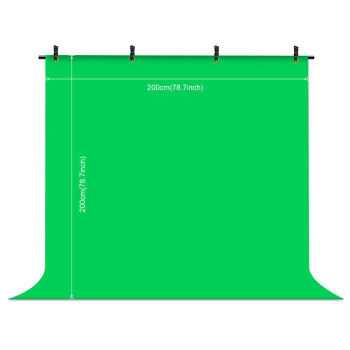 Фон із стійкою Puluz PU5205G зелений (200x200 см)