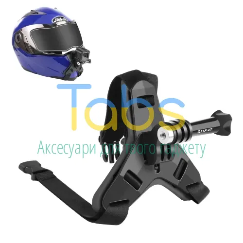 Кріплення PULUZ PU579B для підборіддя мотоциклетного шолома для GoPro, DJI Osmo Action - зображення 1