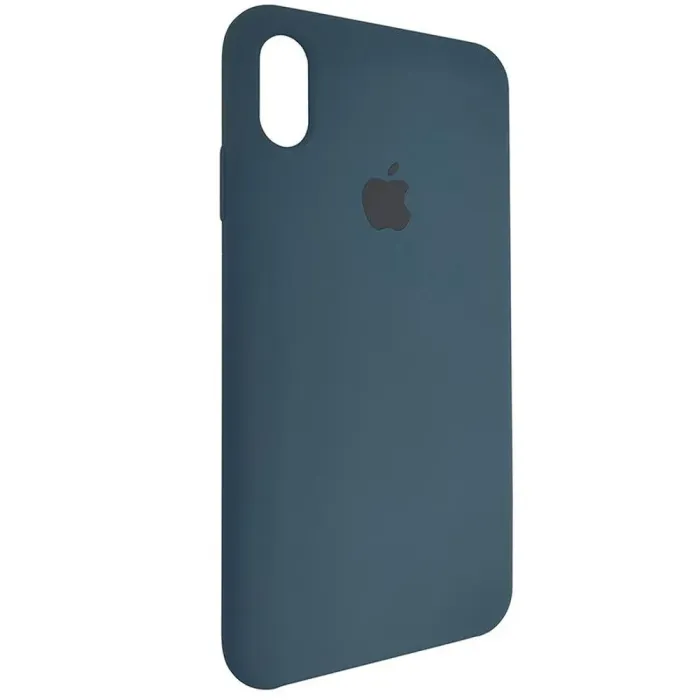 Чохол Quality Silicone Case iPhone XS Max Midnight Blue (8)