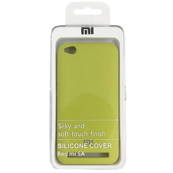 Чехол Silicone Case for Xiaomi Redmi 5A Yellow-Green (34)