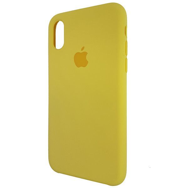 Чохол Copy Silicone Case iPhone X/XS Yellow (4)