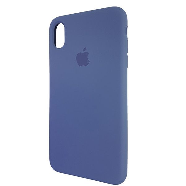 Чохол Copy Silicone Case iPhone XS Max Сірий Blue (57)