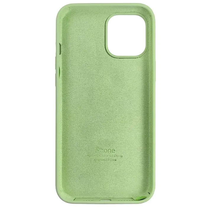 Чохол Quality Silicone Case iPhone 12 Pro Max Mint (1)