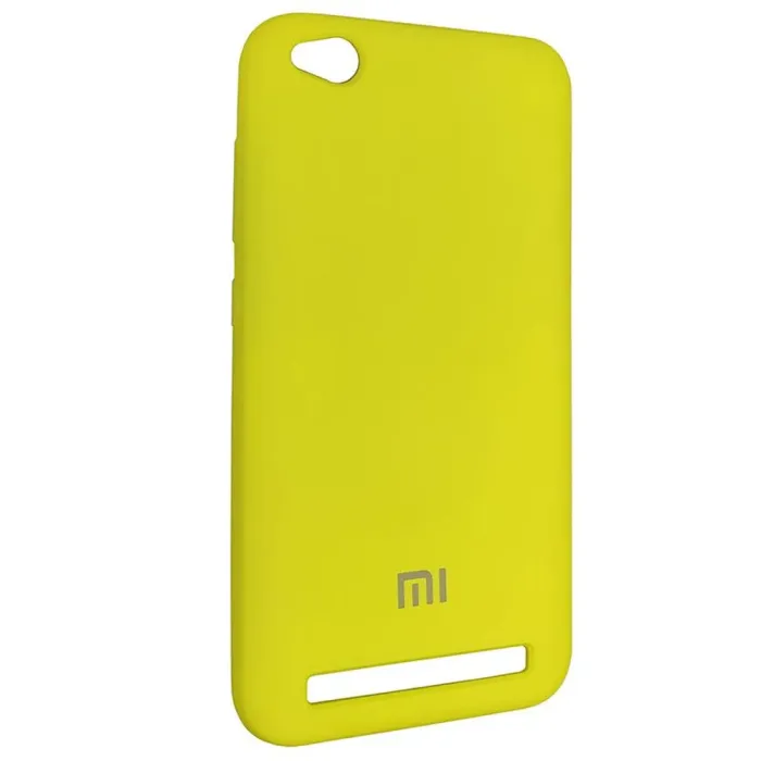 Чехол Silicone Case for Xiaomi Redmi 5A Yellow (4)