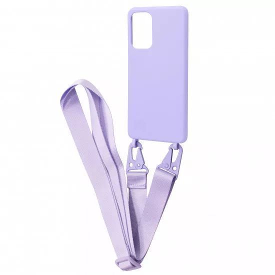Чохол Strap Silicone Case Samsung Galaxy A23 5G, A236 Light Purple