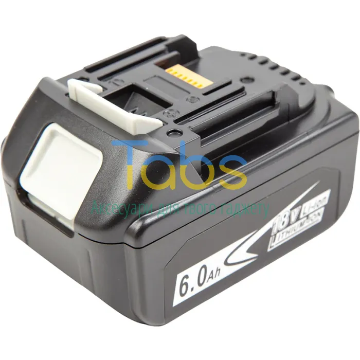 Акумулятор PowerPlant для електроінструментів MAKITA BL1860B, 18V, 6Ah, Li-ion, USB Type-C - изображение 1