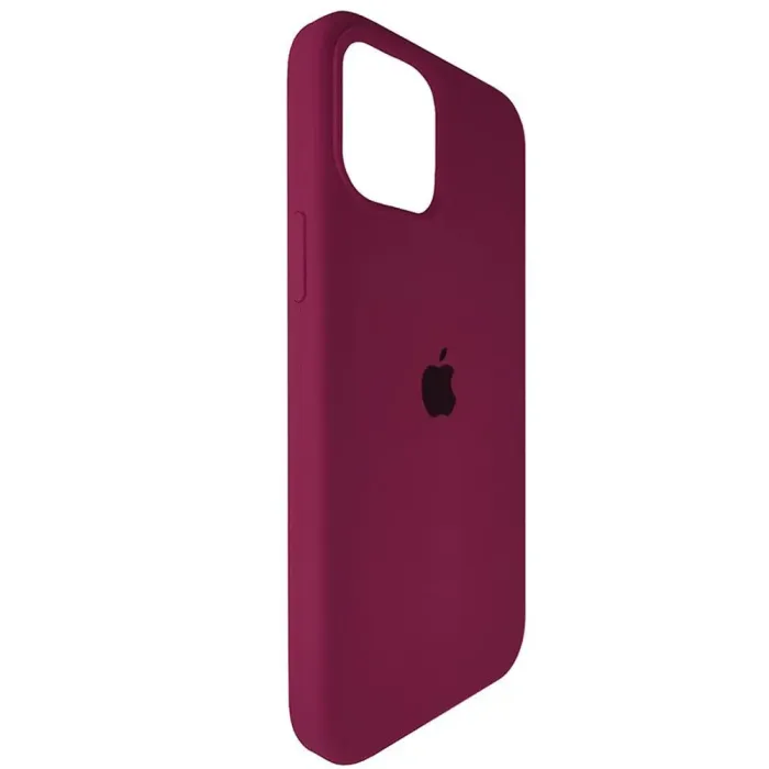 Чехол Quality Silicone Case iPhone 12 Pro Max Bordo (52)