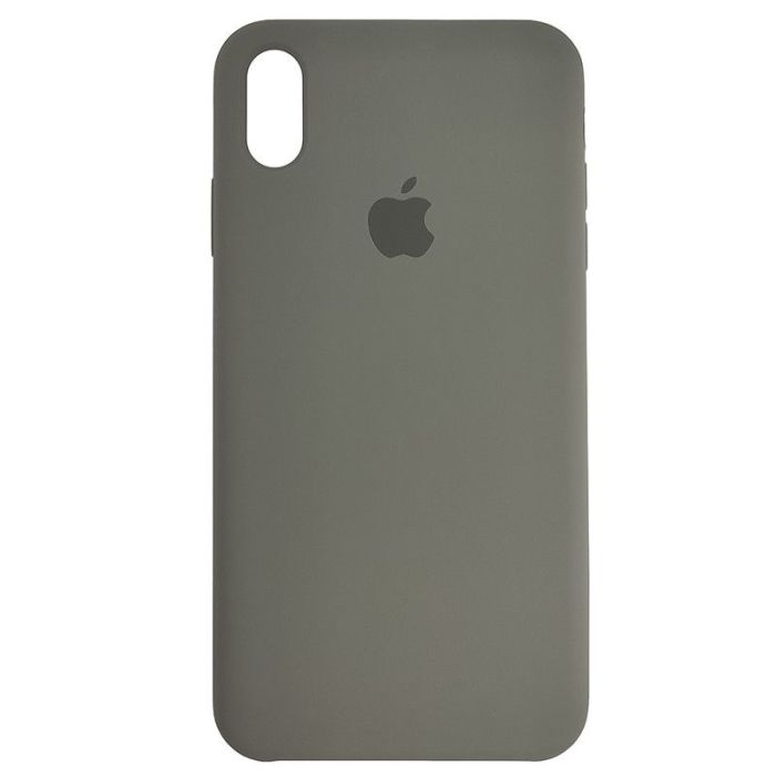 Чохол Copy Silicone Case iPhone XS Max Dark Olive (34)