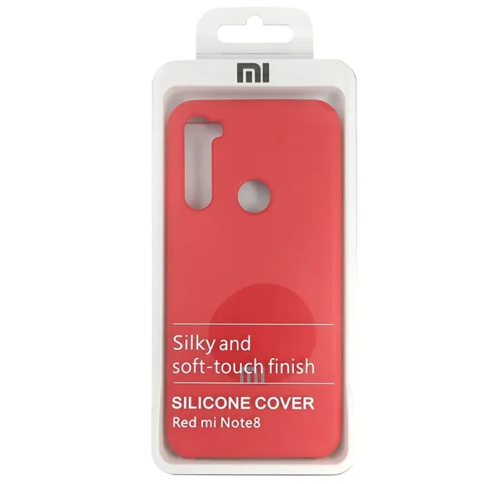 Чехол Silicone Case for Xiaomi Redmi Note 8 Red (14)